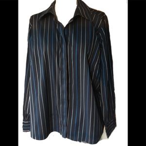 TALBOTS PETITES 16W WOMAN BLOUSE WRINKLE RESISTANT